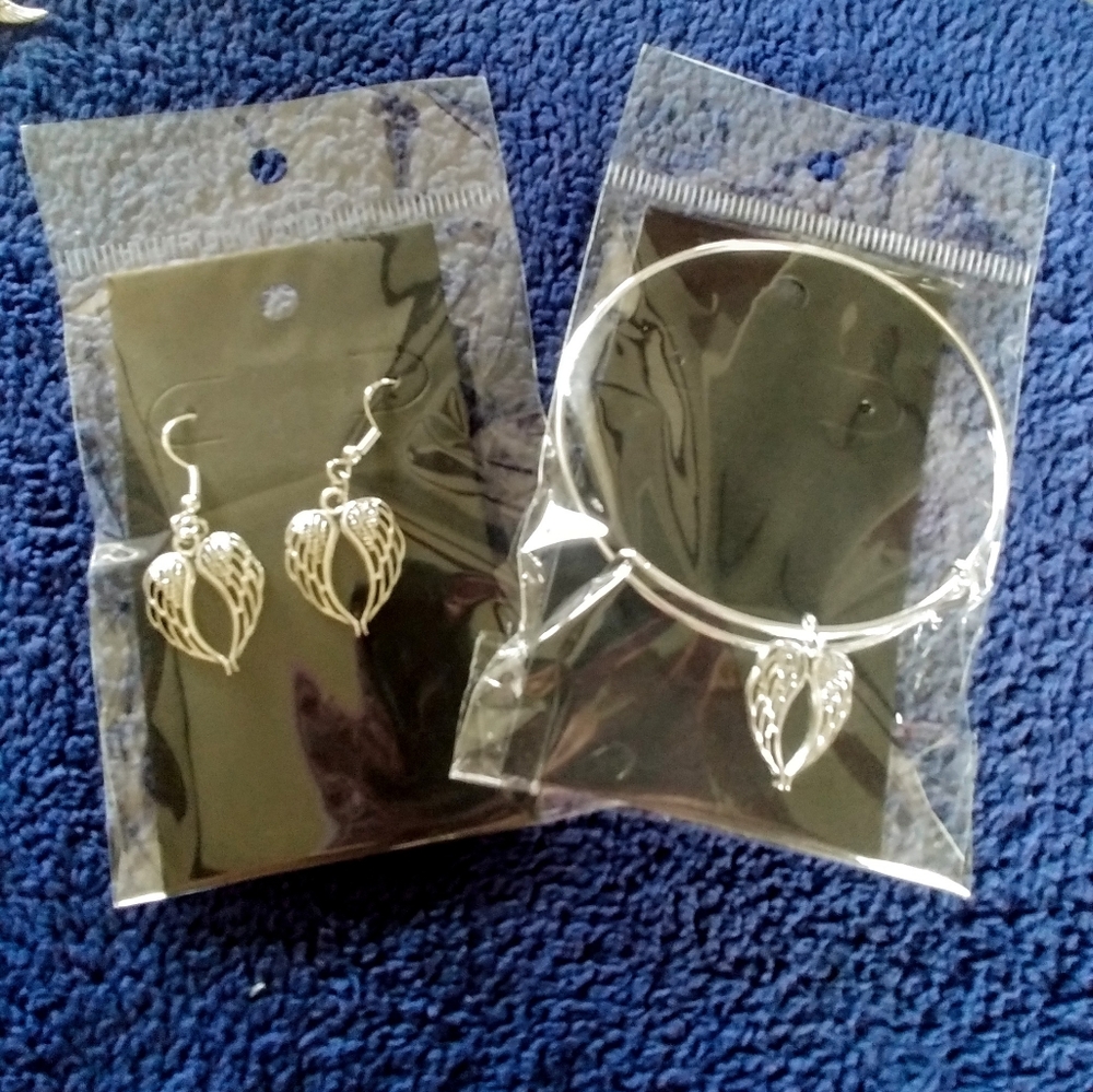 Handmade Angel Wings Jewelry Set